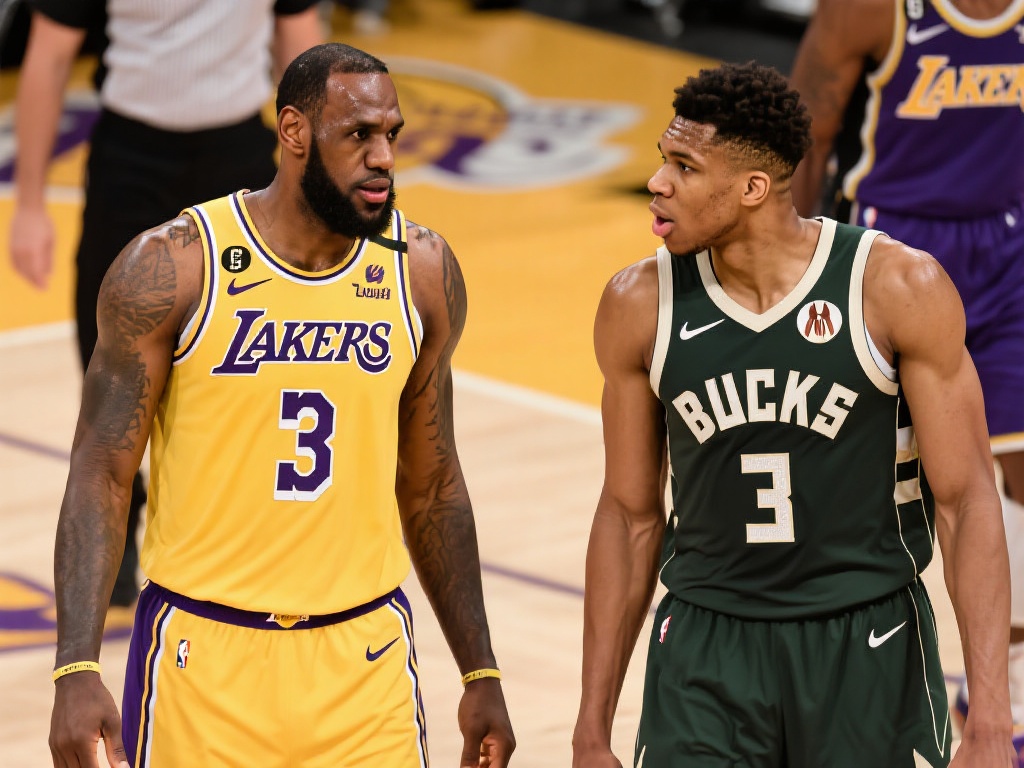 湖人雄鹿争锋激烈,季后赛争冠悬念升级 湖人与雄鹿的强者之争
两队对决的吸引力